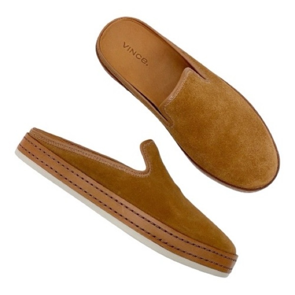 Vince Canella Suede Slip On Mules